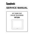 SYMPHONIC WF206 Service Manual
