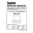 SYMPHONIC WF-13C1 Service Manual