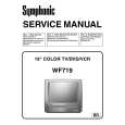 SYMPHONIC WF719 Service Manual